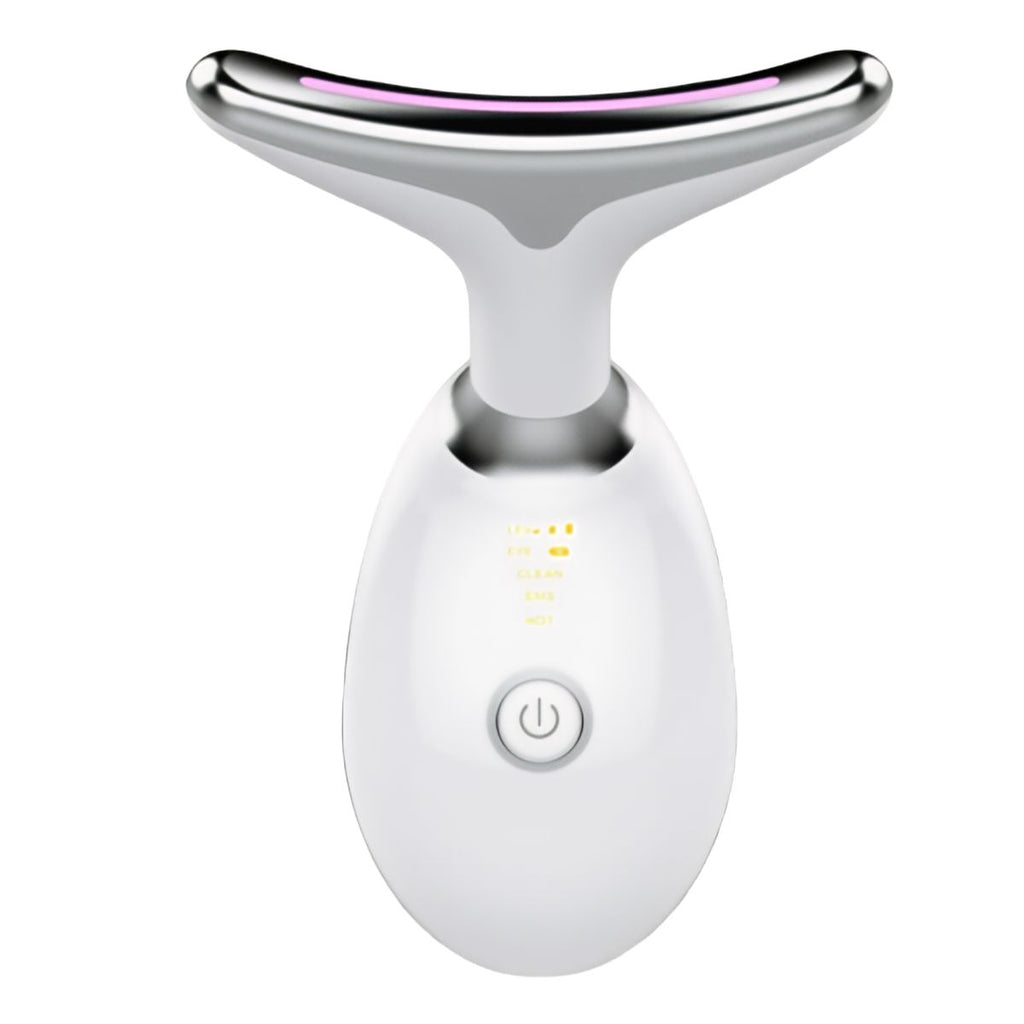 3-Color LED Care and Facial Massage Device for Face and Neck