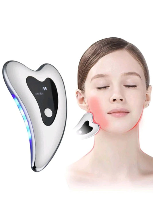TriAngle Facial Beauty Massager Gua sha with LED Light Therapy